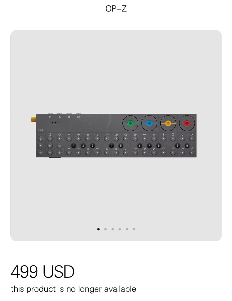 The OP-Z is End of Life, farewell OP-Z. :( - OP-Z - OP Forums