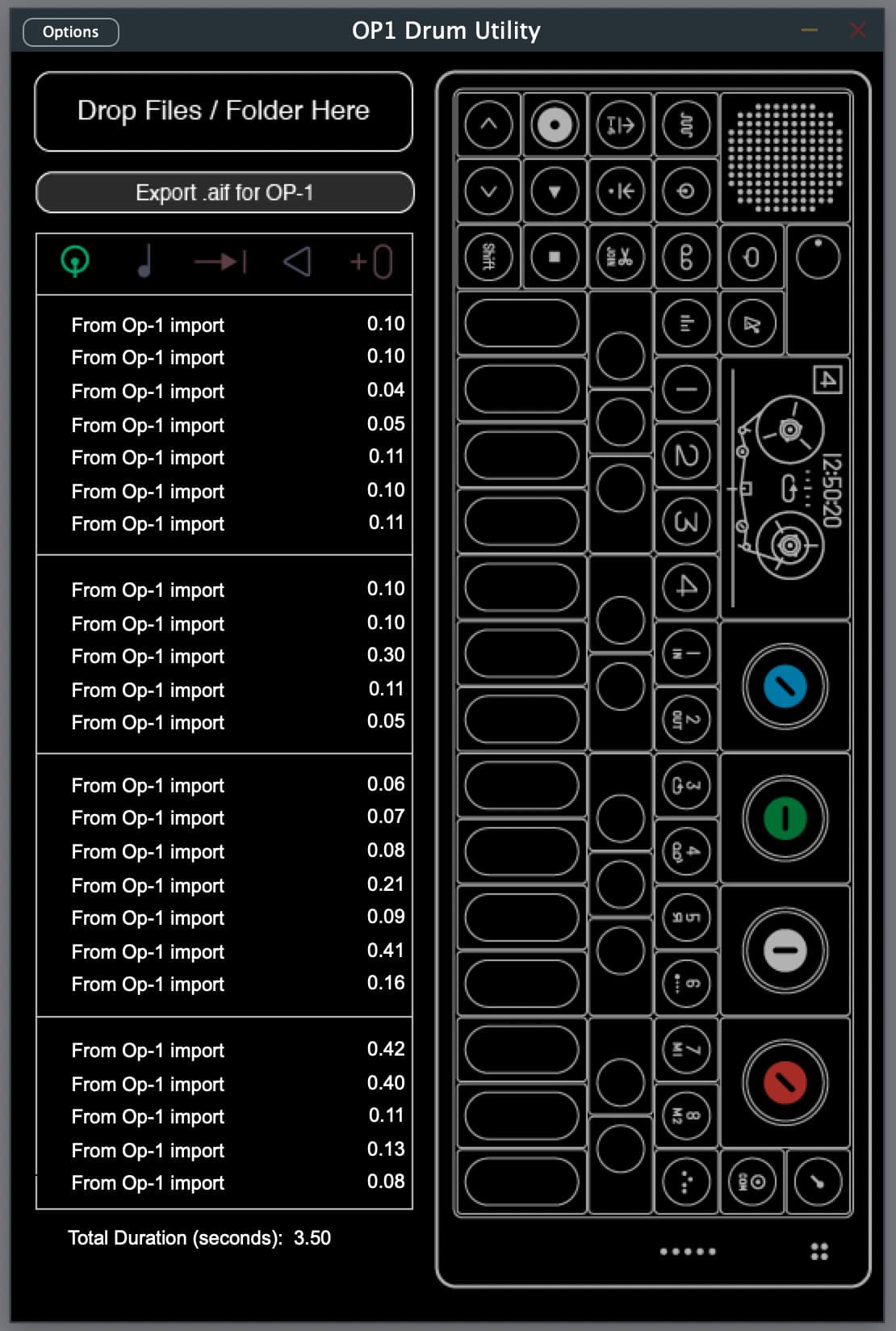 Op 1 drum utility